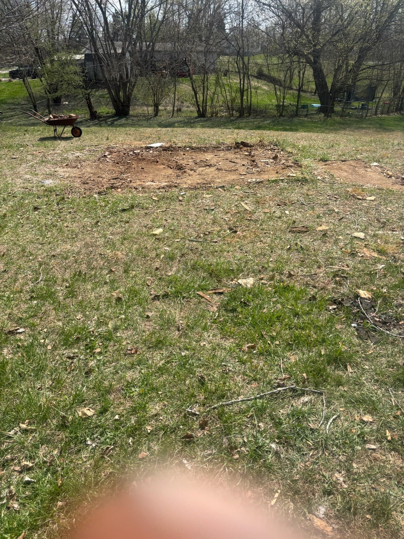 Cleared ground after shed demolition by Bag It Up